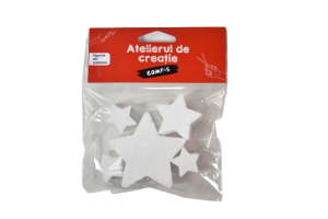 Accesorii craft - set 5 stelute polistiren