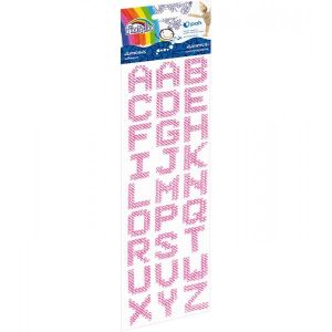 Accesorii creatie fiorello 27 litere roz autoadeziv 170-2477
