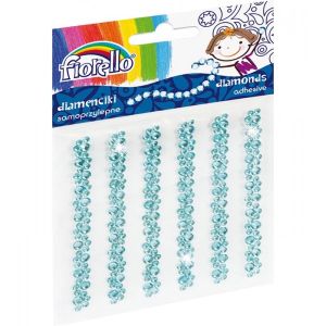 Accesorii creatie diamante autoadezive flori bleu 6 170-2402