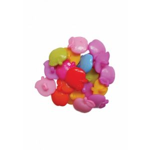 Acc creatie cnx nasturi mere 20mm div cul 20/set a642