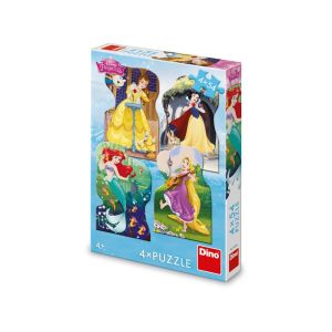 Puzzle 4x54 piese printese - dino toys 333185