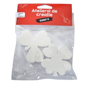 Accesorii craft - trifoi polistiren 2/set