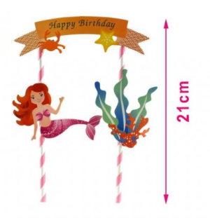 Décor tort DC0160 21cm sirena
