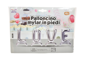 Balon mylar folie FB0705 32cm love argintiu