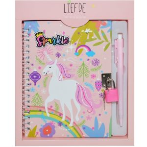 Jurnal cu lacat si pix unicorn hs-32-001