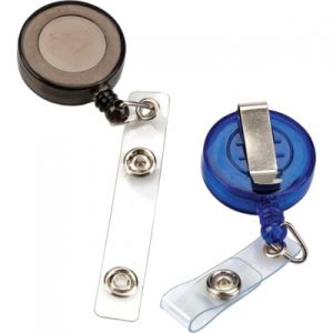 Clips plastic cu snur retractabil pt ecuson 80051