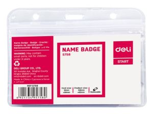 Ecuson orizontal 91x56mm deli dle5758 / buc