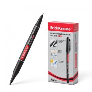 Marker permanent rosu 2 capete p-80 48185