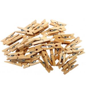 Accesorii creatie  carlig lemn 2.5cm 40buc - Colorarte a1146