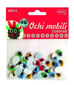 Accesorii craft ad013 ochi mobili colorati                  