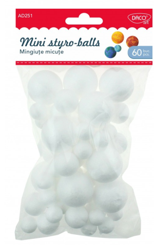 Accesorii craft adr251 mingiute micute polistiren daco      