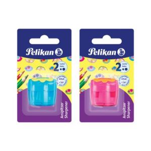 Ascutitoare plastic dubla div cul 1/blister 700429