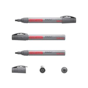 Marker cu vopsea culoare argintie vf rotund 1.5-2.5mm 37295