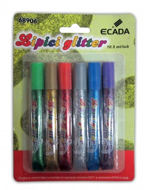 Lipici glitter set 6 ecada                                  