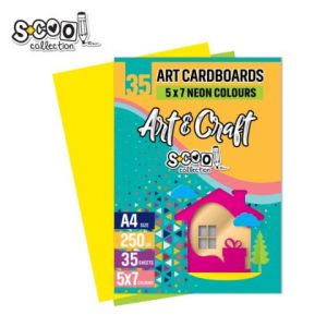 Carton color a4, 250g, 35 coli, 7 culori neon/set sc1807