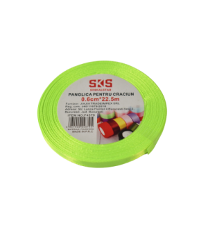 Panglica 0.6cmx22.5m verde f4379