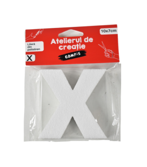 Accesorii craft- litera x polistiren