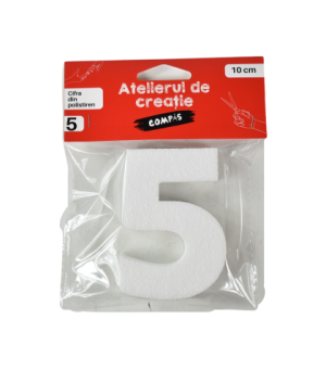 Accesorii craft- cifra 5 polistiren
