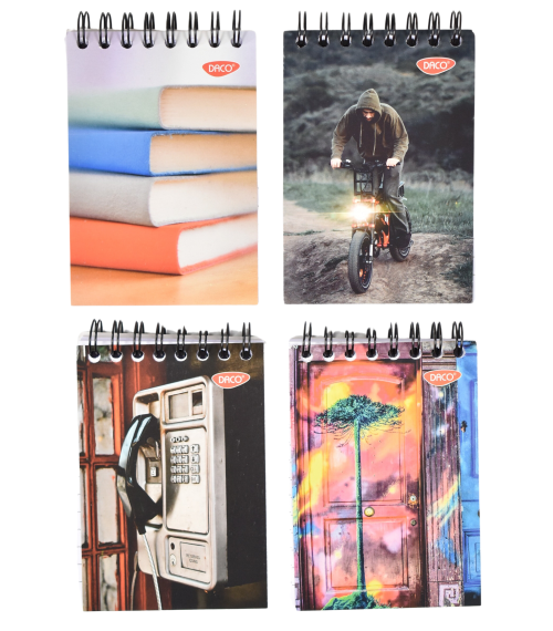 Bloc notes a7 spira 80 file daco bn780dr