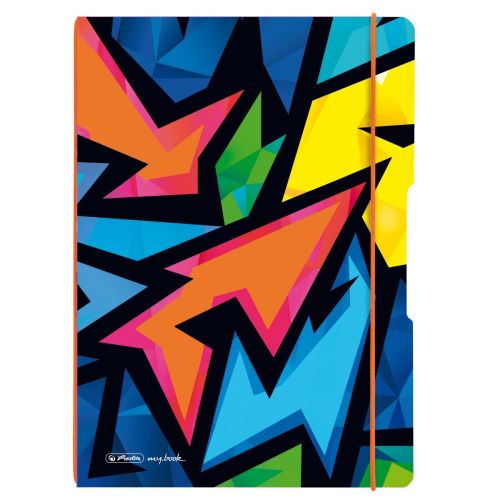Caiet my book flex a4 2x40f dict+patratele neon art 50027378