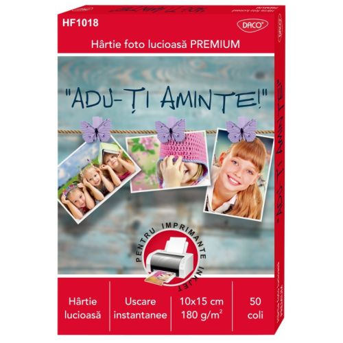 Hartie foto 10x15cm 180g 50 coli daco hf1018