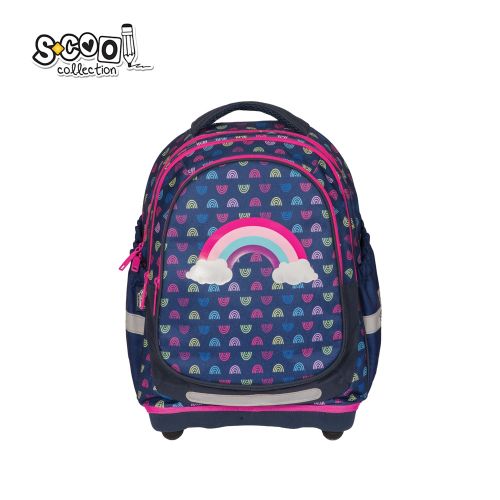 Ghiozdan anatomic rainbow 38x39x19.5 cm sc2640
