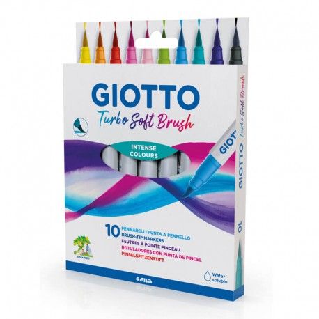 Set 10 markere pensula giotto fl0426800