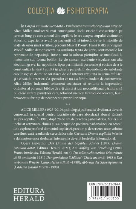 Corpul nu minte niciodata - Alice Miller