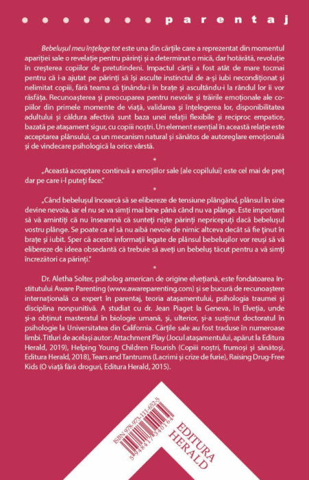 Bebelusul meu intelege tot - Aletha Solter