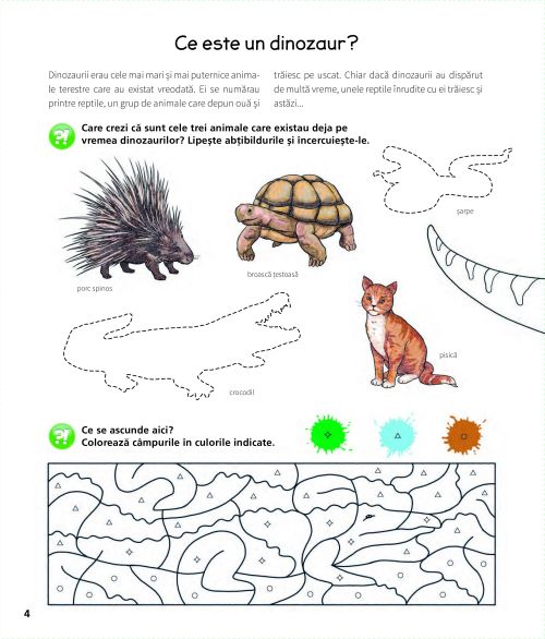 Carte de activitati cu .... Dinozauri - Stefan Richter