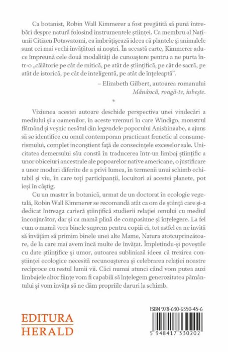 Impletind Iarba Sacra - Robin Wall Kimmerer