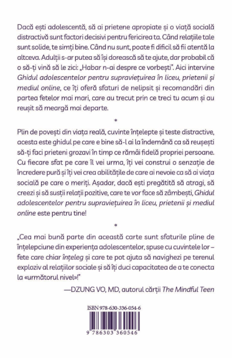 Ghidul adolescentelor pentru supravietuirea in liceu, prietenii si mediul online - Lucie Hemmen 